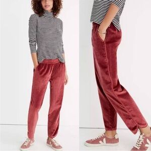 Madewell Velvet Track Trousers
